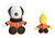 Aurora 2 Pc Orange Space Suit Astronaut Plush Set, 10" Snoopy and 6.5" Woodstock