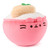 New Pusheen Bento Katsu Rice Bowl Plush Squishy Toy Stuffed Animal Pink, 6”