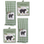 4 Piece Green White Towel and Pocket Mitt Set, Pinecone Trails Bear
