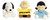 Aurora Peanuts 6 Piece Palm Pal Plush Snoop Charlie Brown and the Gang Bundle