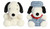 Aurora Peanuts 5" Palm Pal Plush Bundle, Snoopy and Train Engineer Snoopy