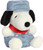 Aurora Peanuts 5" Palm Pal Plush Bundle, Snoopy and Train Engineer Snoopy