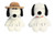 New Aurora Peanuts 2 Piece Floppy Legs Plush Bundle, 8" Snoopy and 8" Spike