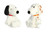 New Aurora Peanuts 2 Piece Floppy Legs Plush Bundle, 8" Snoopy and 9" Marbles