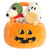 New Aurora 3 Piece Halloween Costume Charlie Brown Snoopy Pumpkin Tote Plush, 8"
