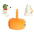 New Aurora 3 Piece Halloween Costume Charlie Brown Snoopy Pumpkin Tote Plush, 8"