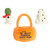 New Aurora 3 Piece Halloween Costume Charlie Brown Snoopy Pumpkin Tote Plush, 8"