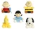 Aurora 5" Peanuts Palm Pals Set, Snoopy Woodstock Linus Lucy and Charlie