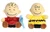 Aurora 5" Peanuts Palm Pals Set, Snoopy Woodstock Linus Lucy and Charlie