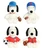 8-9" Aurora 4 Pc Sports Snoopy Plush Set, Baseball Football Soccer Basketball