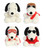 Aurora 5" Peanuts Palm Pals, Snoopy, Kissing Bandit, Joe Cool and Flying Ace