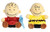 Aurora 5" Peanuts Palm Pals Set, Snoopy Woodstock Linus Lucy and Charlie