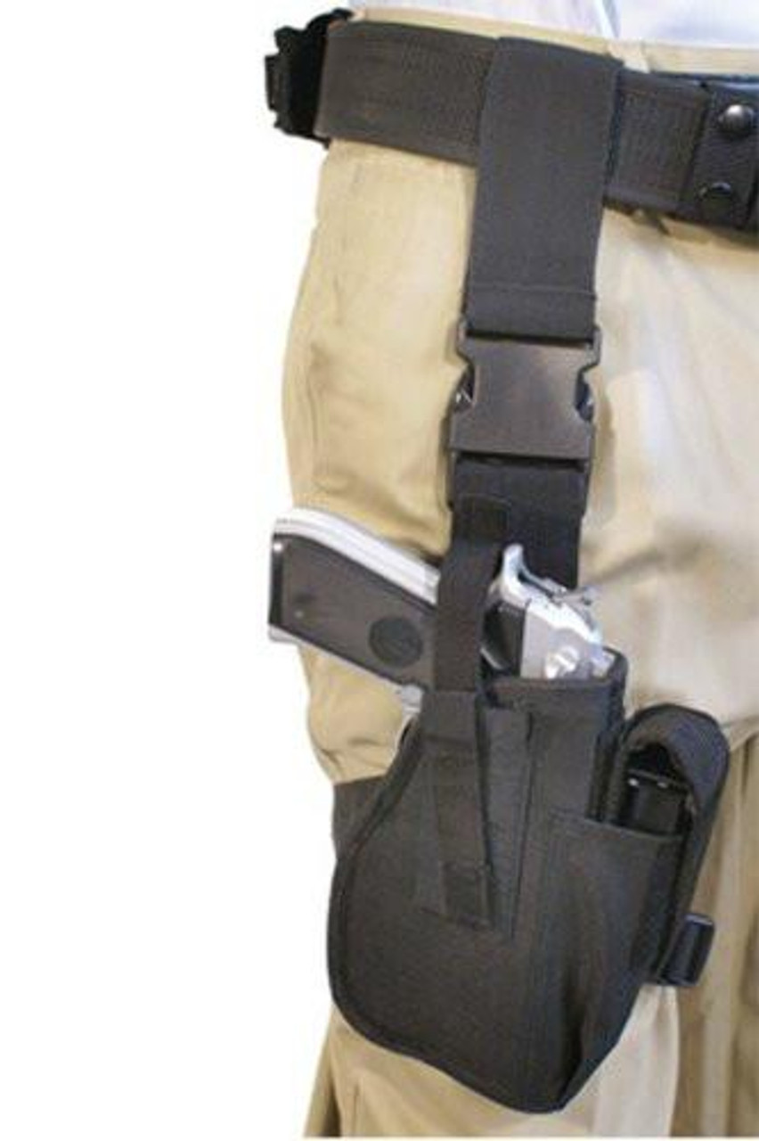 TufForce Universal Tactical Leg & Thigh Pistol Holster, black,  5% - 30%  Discount are Available based on Qty. - Tufforce USA Inc.