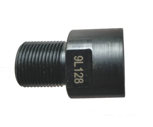 Pipe Thread Adapter, Converter from 1/2"-28 to 9/16"-24 LH Male, 9L128, New