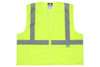 Hi-Visibility Safety Vest, Recycled Materials, Class 2, 3 Pockets, 10 per case (SRVCL2MLZ) MCR RVCL2MLZ