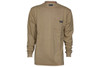 Flame Resistant FR Shirts, Lightweight Long Sleeve, Tan (SLST1T) MCR LST1T