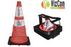 Spring Cones and Tote System, 5 28" Cones, 5LB Base, 1 Carry Tote (SVIZQN5NO28R5)
