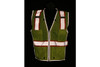 Safety Vest Class 2, Mesh, 3" Reflective, Zipper Front, Badge Holder, Lime (SSURVCL2L)