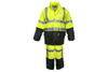 Luminator™, .40mm PU/Cotton-Poly Blend Class 3, 2 pc suit, silver reflective, Fluorescent Lime/Black (S5182S) Luminator™, .40mm PU/Cotton-Poly Blend Class 3, 2 pc suit, silver reflective, Fluorescent Lime/Black (S5182S)