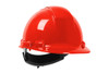 Whistler™ Vented, Cap Style Hard Hat with HDPE Shell, 4-Point Textile Suspension and Wheel Ratchet Adjustment, Red (S280HP241RV15)