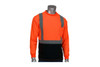 50+ UPF Sun Protection Long Sleeve Shirt, Class 2, Black Bottom, Orange (S3121350BOR)