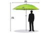 SHAX® Lightweight Industrial Umbrella, Lime