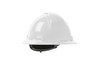 Kilimanjaro™ Vented, Full Brim Hard Hat with HDPE Shell, 4-Point Textile Suspension and Wheel Ratchet Adjustment, White (S280HP641RV01)