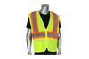 PIP® FR Treated Vest, Class 2, Mesh, Zipper Front, 2 pockets, Lime
