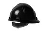 Mont-Blanc™ Type II, Cap Style Hard Hat with HDPE Shell, 4-Point Textile Suspension and Wheel Ratchet Adjustment, Black (S280HP542R11)