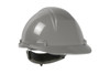 Mont-Blanc™ Type II, Cap Style Hard Hat with HDPE Shell, 4-Point Textile Suspension and Wheel Ratchet Adjustment, Gray (S280HP542R09)