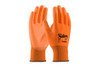 G-Tek® GP™ Hi-Vis Seamless Knit Polyester Glove with Polyurethane Coated Flat Grip on Palm & Fingers, Orange