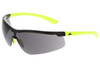 Klondike® KD7 Series Black Frame, Hi-Vis Lime Temples Extremely Low Profile and Lightweight Zero Removable Parts Gray MAX36® Lens