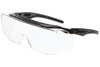 Klondike® OTG Series Over the Glass Safety Glasses Clear MAX6® Anti-Fog Lens Black Frame and Black Temples 3 Position Adjustable Temple Length