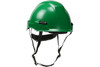 Rocky™ Nylon Suspension Industrial Climbing Helmet with Polycarbonate / ABS Shell, Wheel Ratchet Adjustment and 4-Point Chin Strap, Green (S280HP141R04)
