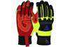 R2™ Safety Rigger Synthetic Leather Double Palm with Silicone Grip and Fabric Back - TPR Impact Protection (S87810)