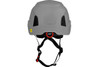 Traverse™ Industrial Climbing Helmet with Mips® Technology, ABS Shell, EPS Foam Impact Liner, HDPE Suspension, Wheel Ratchet Adjustment and 4-Point Chin Strap, Gray