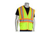 Class 2 Two-Tone Vest, Velcro Front, Lime (S302MVATLY)