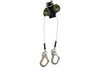 Miller® TurboLite™+ Edge Twin Cable Edge Personal Fall Limiter with Aluminum Harness One Pin Connector and Aluminum Locking Rebar Hook