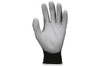 Gray PU Dipped Palm and Fingers, 15 Gauge Black Nylon Shell