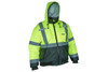 Luminator™, Two tone value bomber jacket, Class 3, insulated rain jacket, fluorescent lime/black, silver reflective stripes, (SVBBCL3L) Luminator™, Two tone value bomber jacket, Class 3, insulated rain jacket, fluorescent lime/black, silver reflective stripes, (SVBBCL3L)