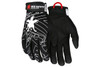 Multi-Task Black synthetic leather palm and fingers, Adjustable Velcro wrist closure, Reinforced fingertips (SGMTMB100)