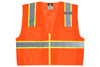 Surveyor Vest, Class 2 Mesh, Orange, 6 Total Pockets (SSURVMO)
