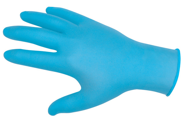 VitriShield™, Blue Nitrile/Vinyl Blend Gloves, 4 mil, 1,000 per case