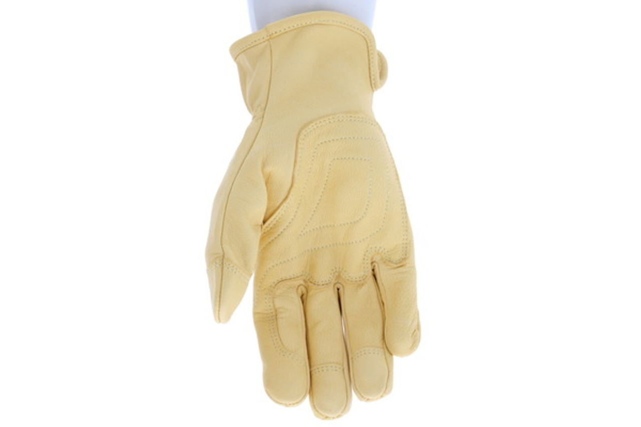 Mustang HiDex Leather Drivers Utility Work Gloves, Unlined Premium 