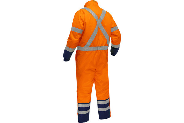 ジャケット・アウター S.F.C STRIPES FOR CREATIVE COVERALL URBS Bisley® Extreme Cold Coverall Class 3 with X-Back, Orange - Y-pers