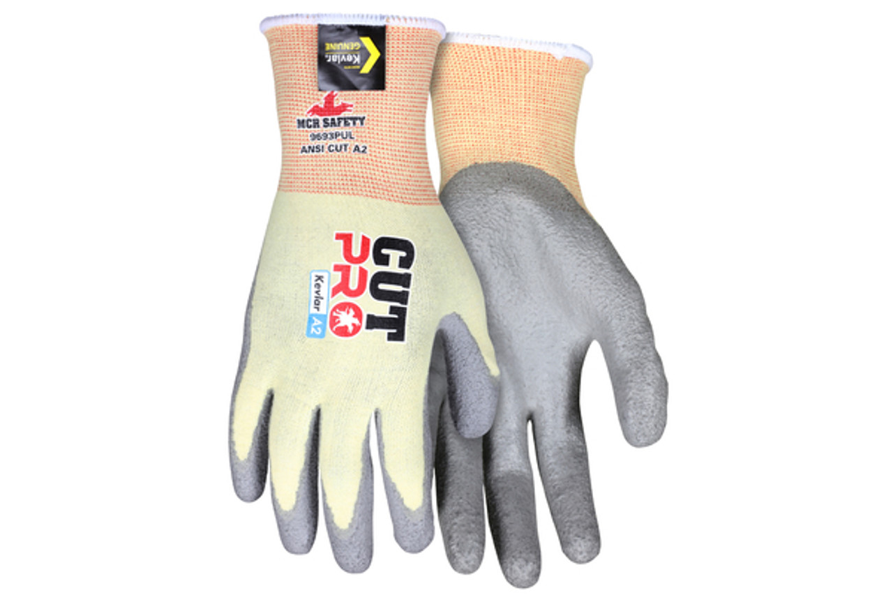 DuPont® Kevlar® with PU Palm and Fingers, Cut level A2