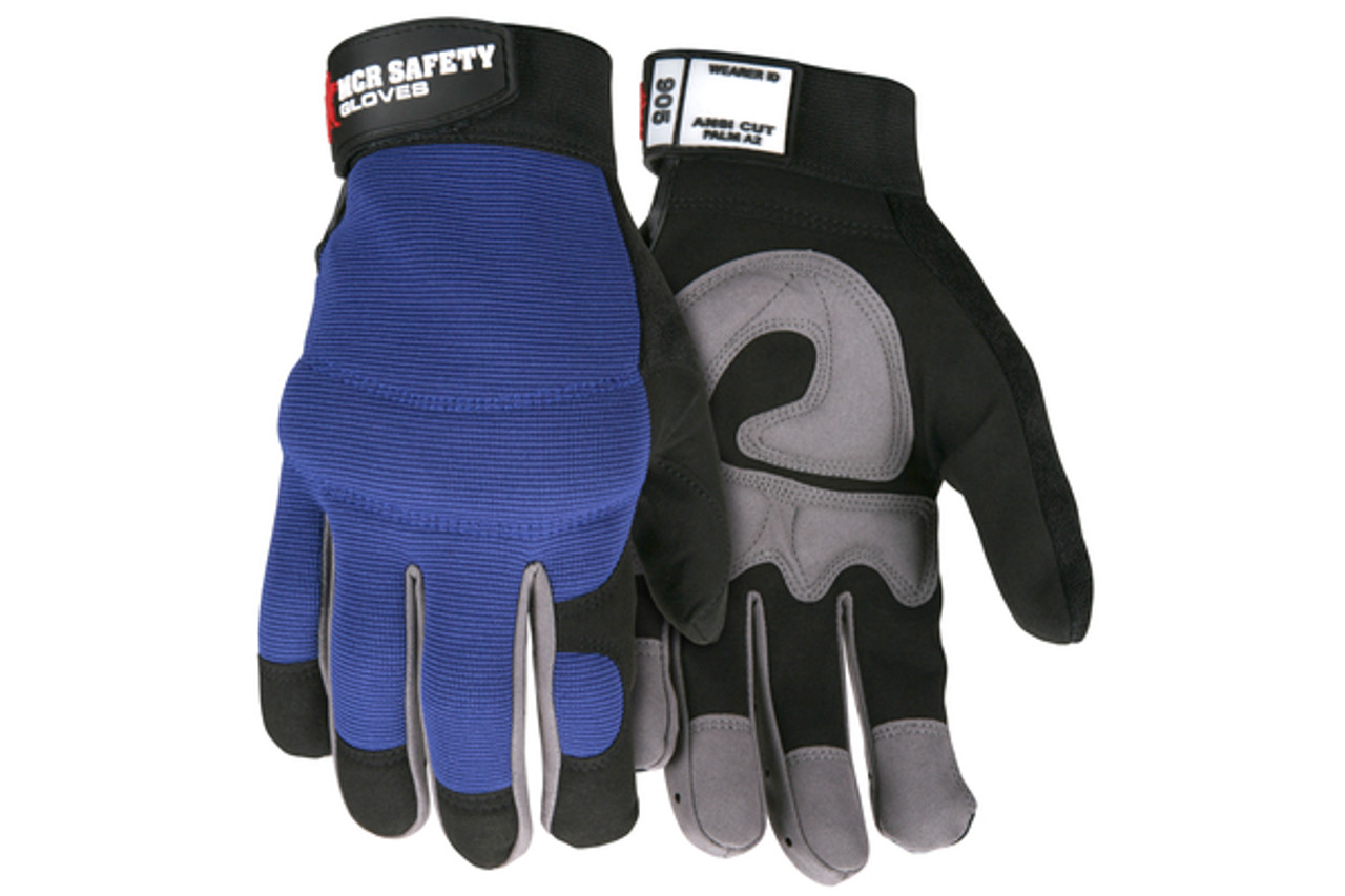 Mechanics Style Padded Palm Glove Large