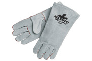 Welding Leather Work Gloves, Gray Shoulder Leather, Full Cotton Sock Lining (SGL4150) MCR 4150