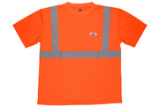 Class 2 T-shirt, Birdseye Mesh Fabric, Left Chest Pocket, Orange (SSTSCL2MO) MCR STSCL2MO Class 2 T-shirt, Birdseye Mesh Fabric, Left Chest Pocket, Orange (SSTSCL2MO) MCR STSCL2MO