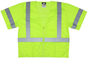 Safety Vest Class 3, Mesh, Zipper, 3 Pockets